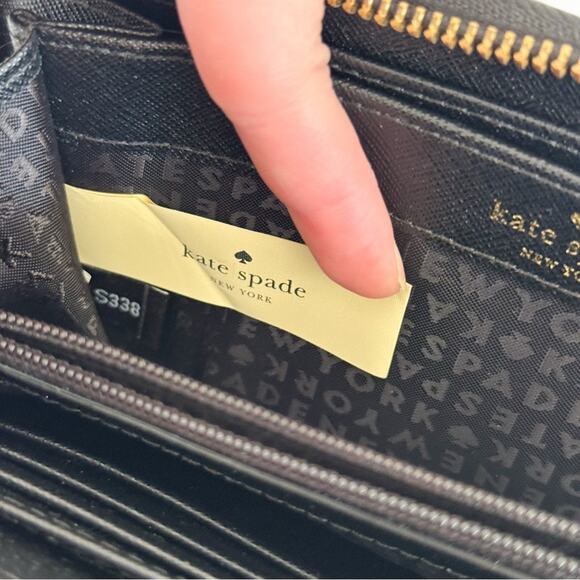 Kate Spade Lena Large Continental Wallet Black - Picture 6 of 8